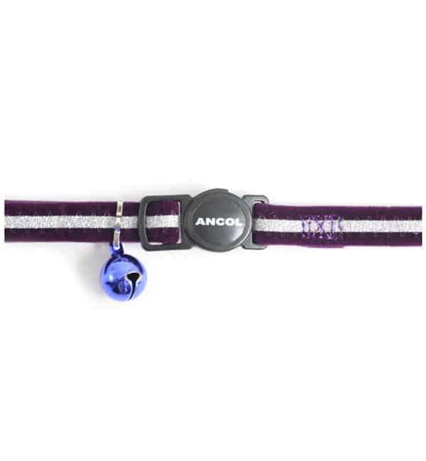 Ancol-Cat-Collar-Purple-Glitter-Stripe