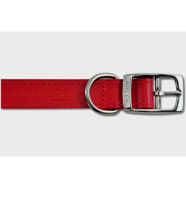 Ancol-Heritage-Dog-Collar-Red