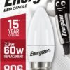 Energizer Led Candle ES/E27 Warm White 60w = 7.3w